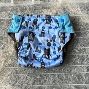 Cute Bears reusable, washable diapers with inside pocket